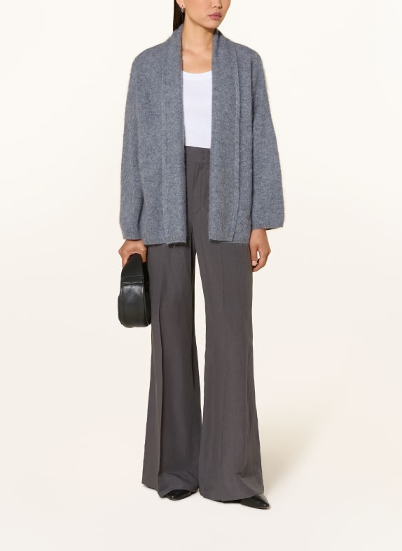 darling harbour Gebreid openvallend vest MID GREY MELANGE