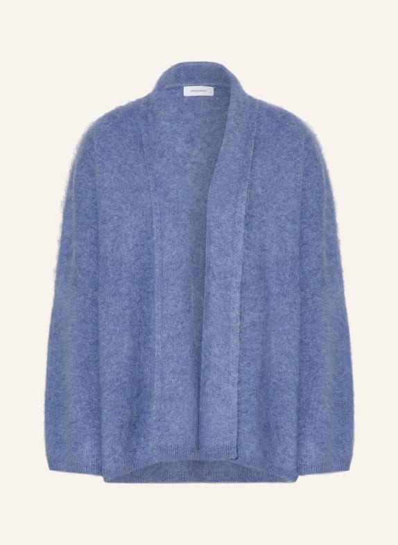 darling harbour Gebreid openvallend vest DUSTY BLUE MELANGE