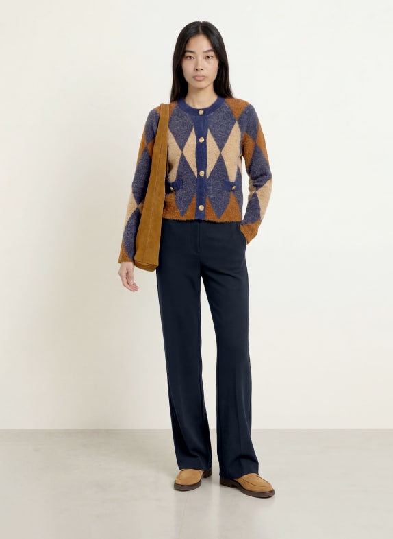 MORE & MORE Pantaloni Marlene din jersey ALBASTRU ÎNCHIS