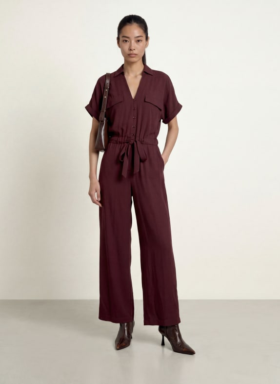 MORE & MORE Jumpsuit DUNKELROT