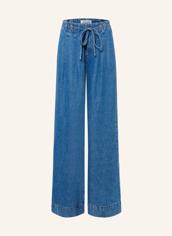 MORE & MORE Wide Leg Jeans 0962 middle blue denim