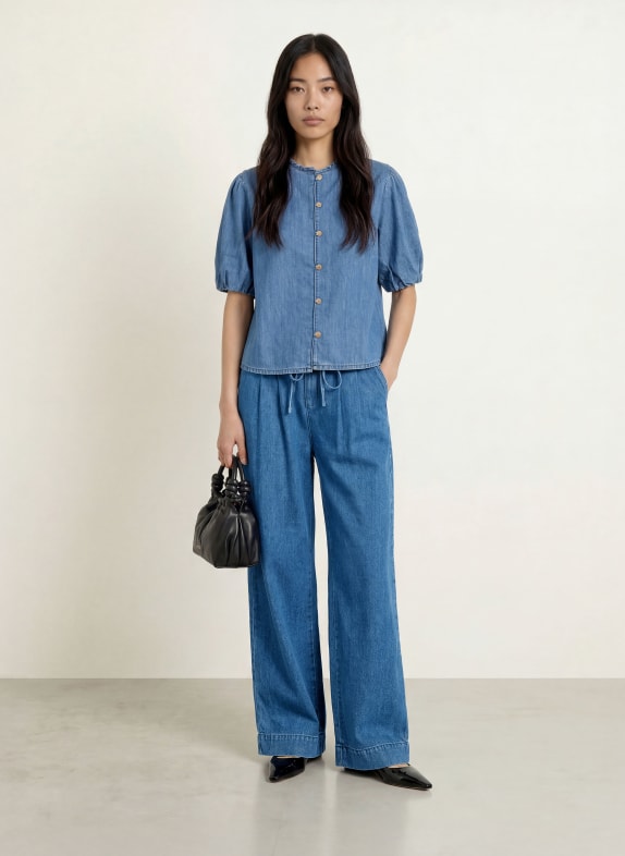 MORE & MORE Wide leg jeans 0962 middle blue denim