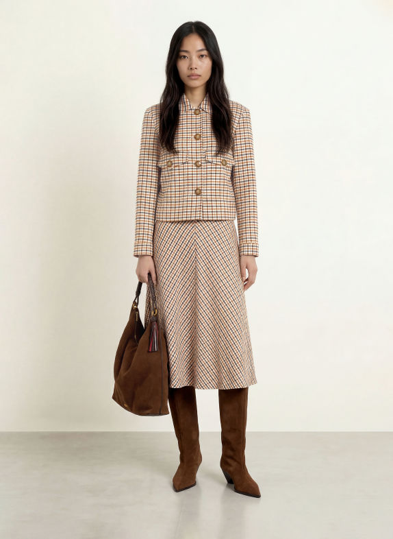 MORE & MORE Blazers COGNAC / BEIGE / DONKERBLAUW