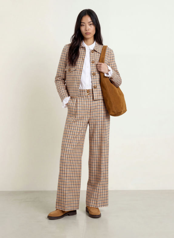 MORE & MORE Culotte COGNAC / BEIGE / DONKERBLAUW