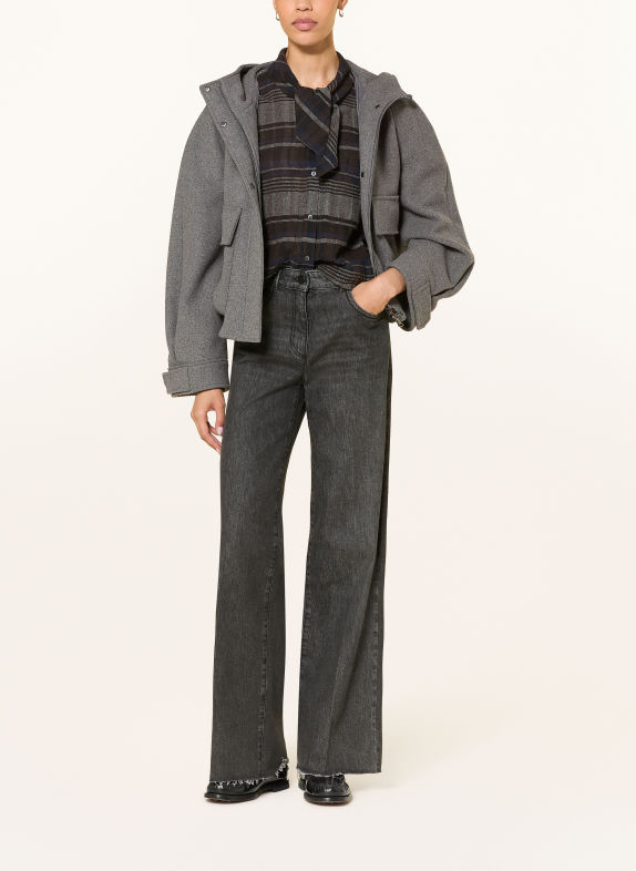 LUISA CERANO Jeansy flared 1 BLACK
