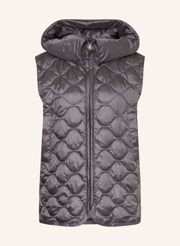 LUISA CERANO Gilet matelassé GRIS FONCÉ