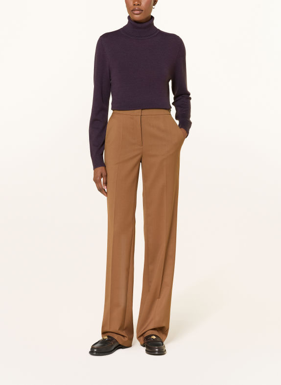 LUISA CERANO Turtleneck sweater DARK PURPLE