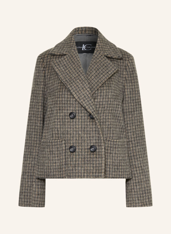 LUISA CERANO Kastenjacke GRAU / BEIGE / DUNKELGRAU