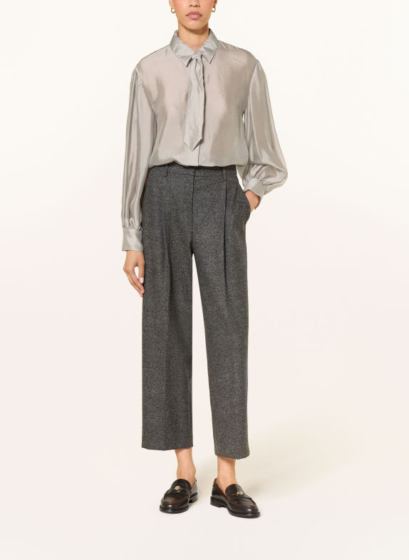 LUISA CERANO Hemdbluse mit abnehmbarer Krawatte TAUPE