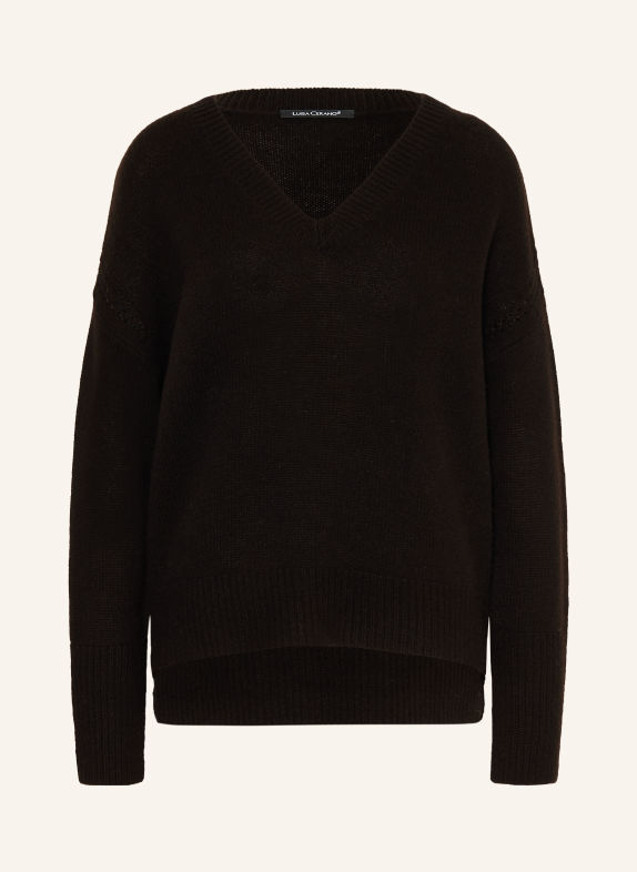 LUISA CERANO Sweater DARK BROWN