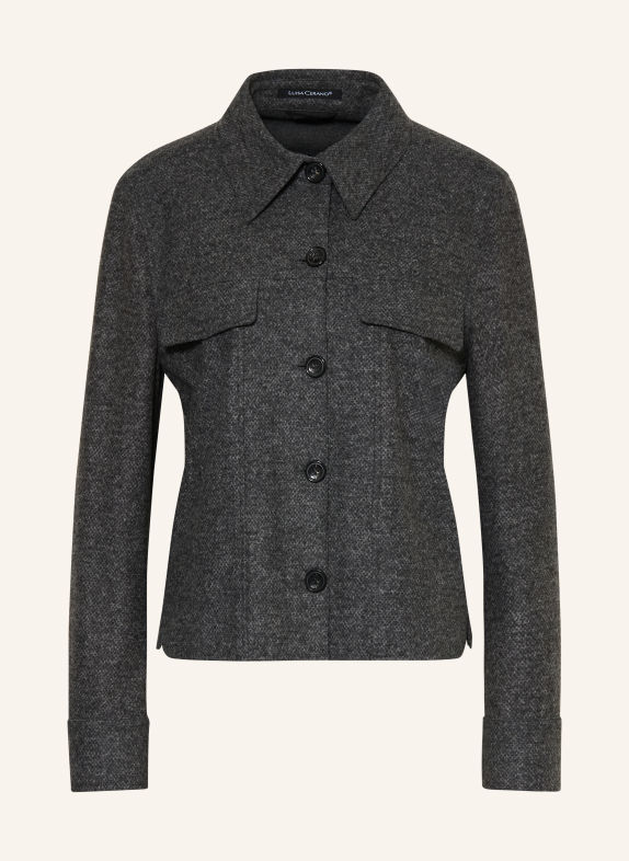 LUISA CERANO Overshirt aus Flanell GRAU
