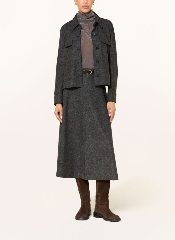 LUISA CERANO Overshirt aus Flanell GRAU