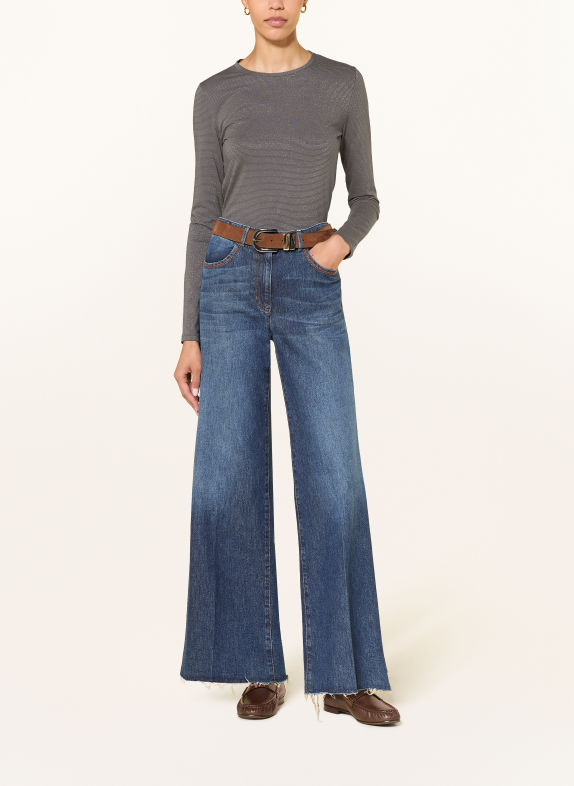 LUISA CERANO Longsleeve mit Glitzergarn DUNKELGRAU / GOLD