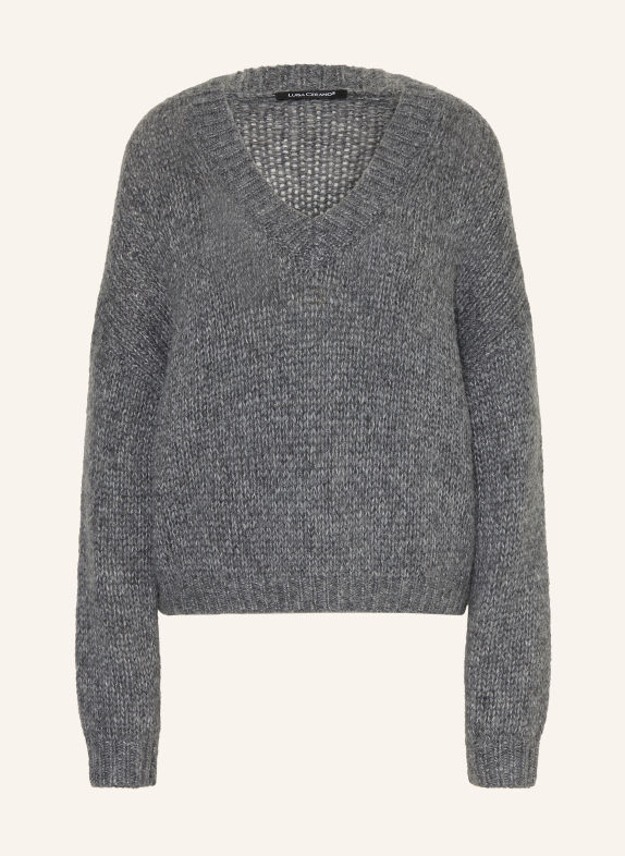 LUISA CERANO Pullover mit Alpaka GRAU