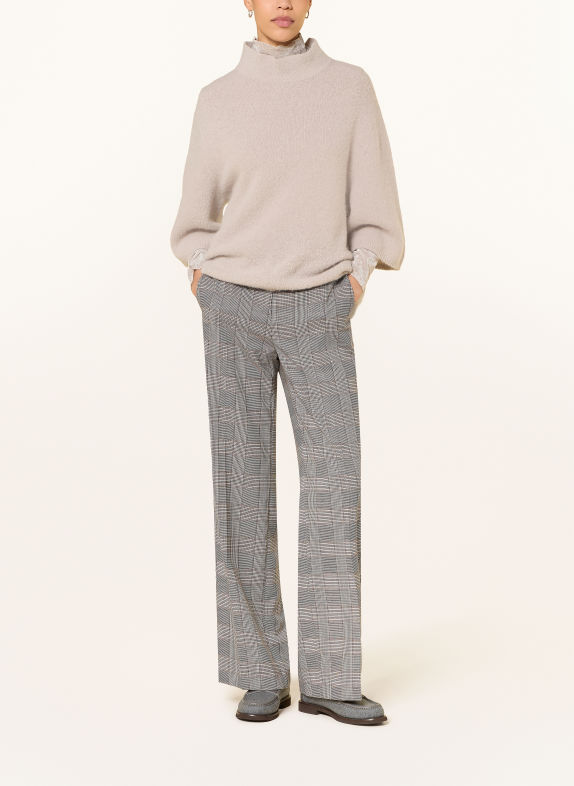 LUISA CERANO Marlenehose ECRU / DUNKELBRAUN / SCHWARZ