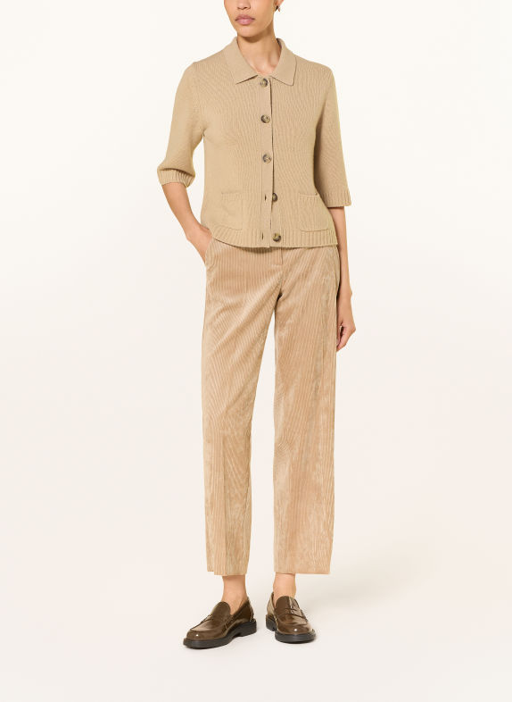 LUISA CERANO Strickjacke mit 3/4-Arm BEIGE
