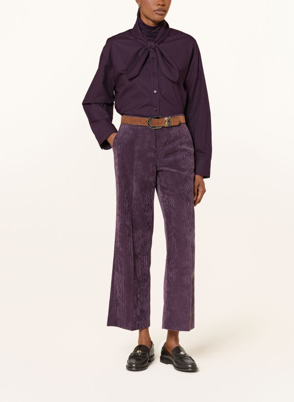 LUISA CERANO Tie-neck blouse DARK PURPLE