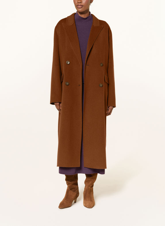 LUISA CERANO Wool coat BROWN