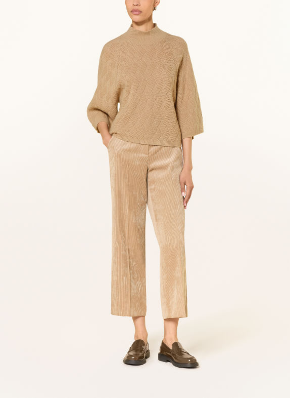 LUISA CERANO Pullover mit 3/4-Arm BEIGE