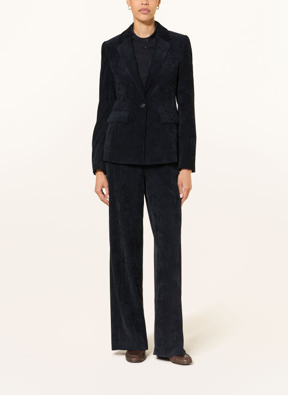 LUISA CERANO Corduroy blazer DARK BLUE