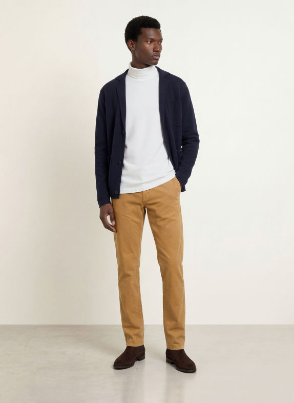 STROKESMAN'S Turtleneck top WHITE