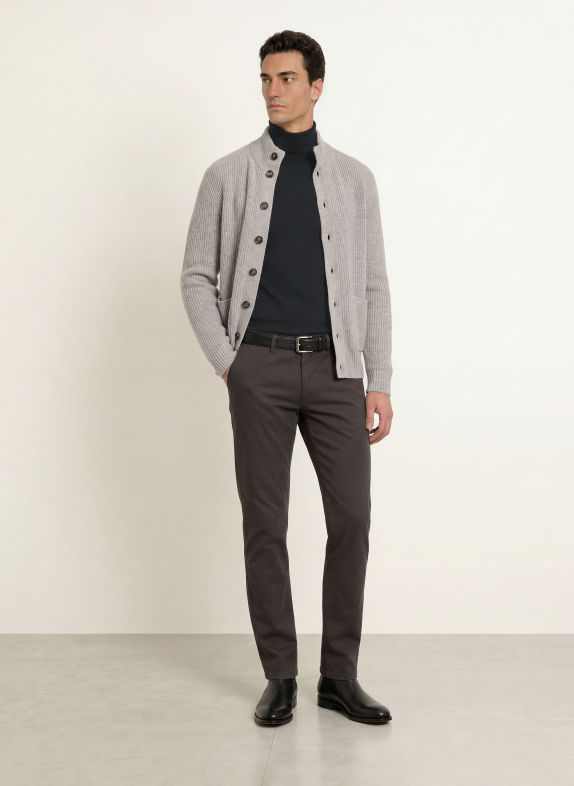 STROKESMAN'S Turtleneck top BLACK