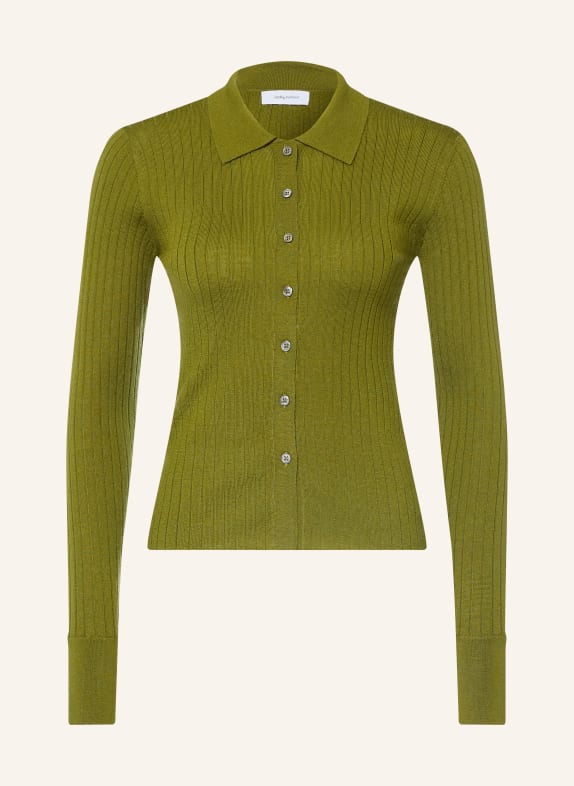 darling harbour Vest van merinowol Tea Green