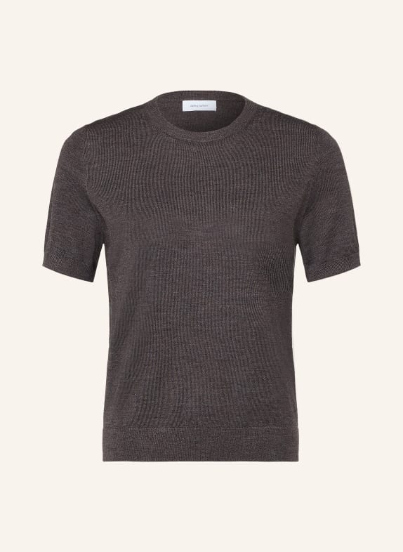 darling harbour Strickshirt aus Merinowolle truffle melange