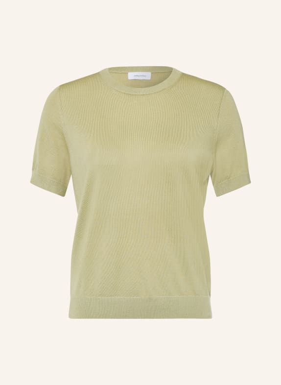 darling harbour Haut en maille en laine mérinos Tea Green