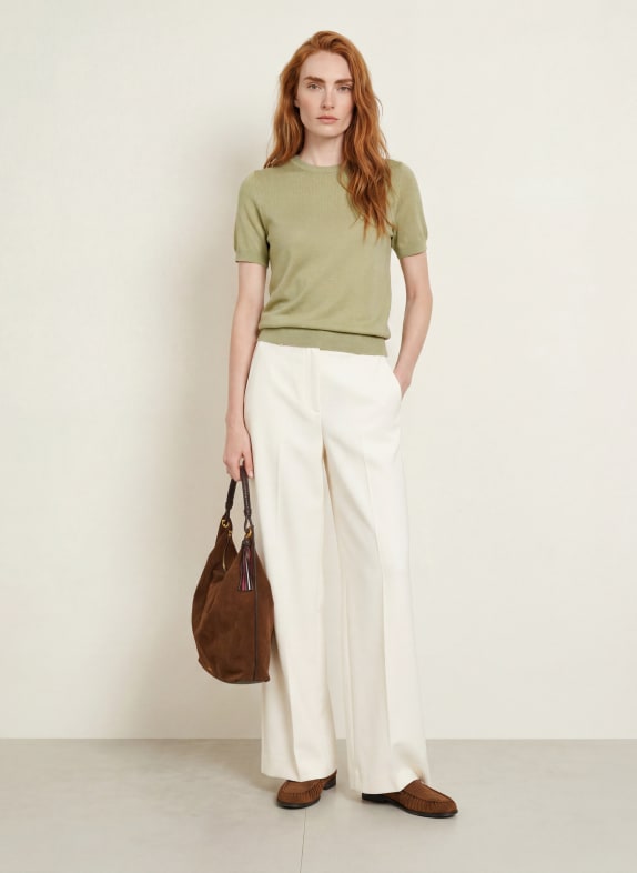 darling harbour Strickshirt aus Merinowolle Tea Green