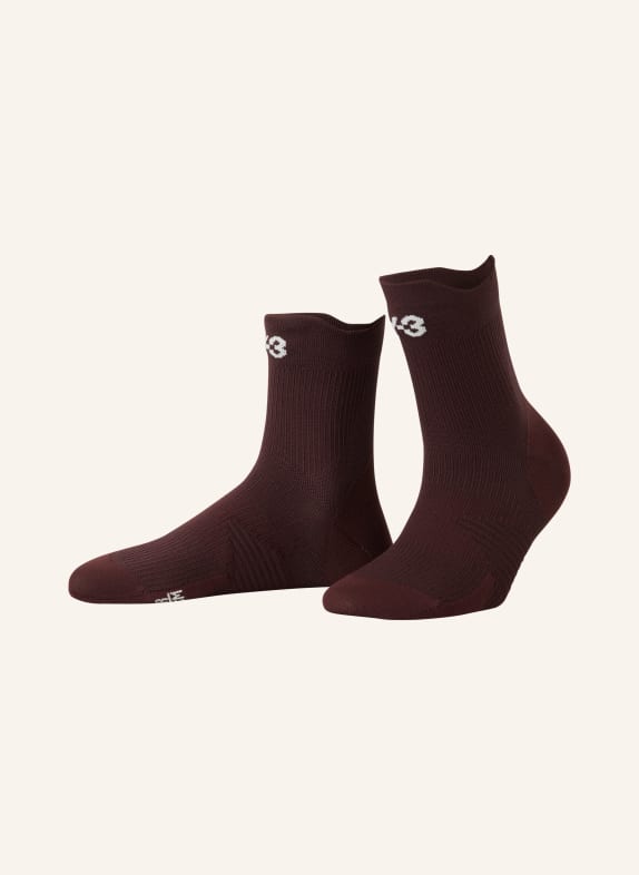 Y-3 Y-3 RUN Running Socks DARK RED