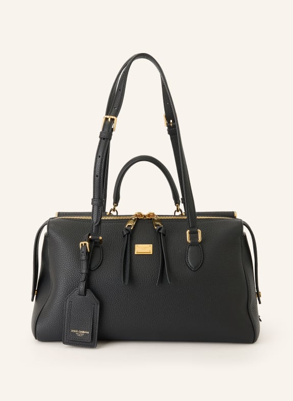 DOLCE & GABBANA Schultertasche VITTORIA SCHWARZ / GOLD