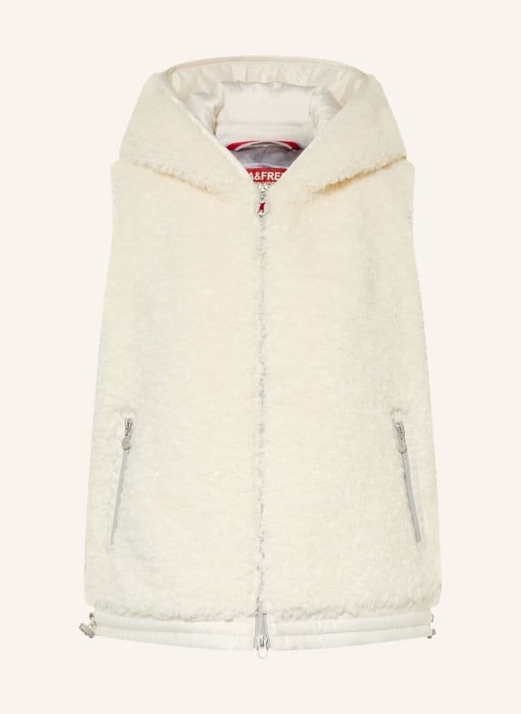 FRIEDA & FREDDIES MISS DAISY Quilted vest in a Mix of Materials CREAM