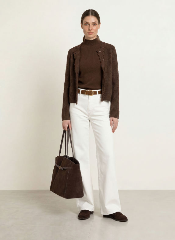 lilienfels Pullunder mit Cashmere DUNKELBRAUN