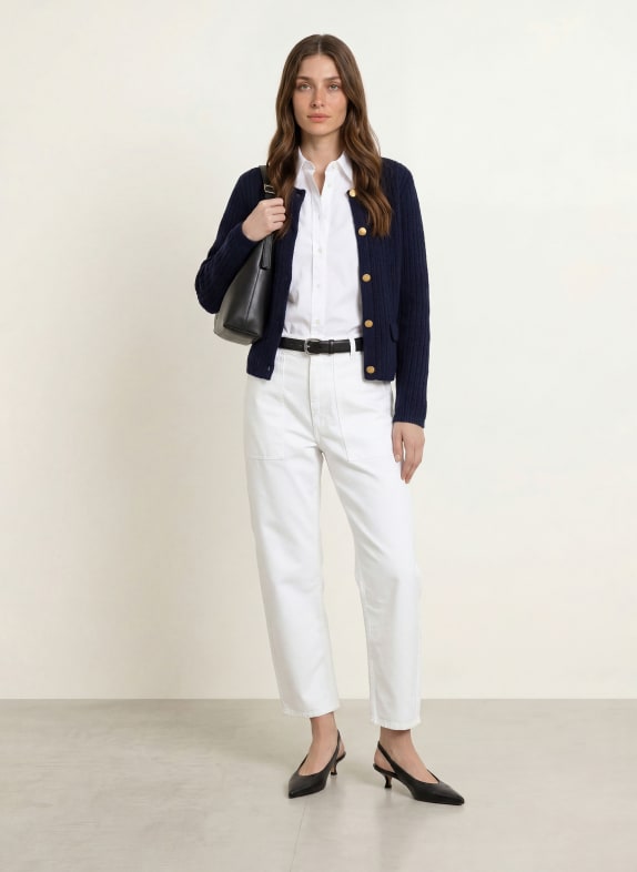 lilienfels Cardigan with cashmere DARK BLUE / GOLD