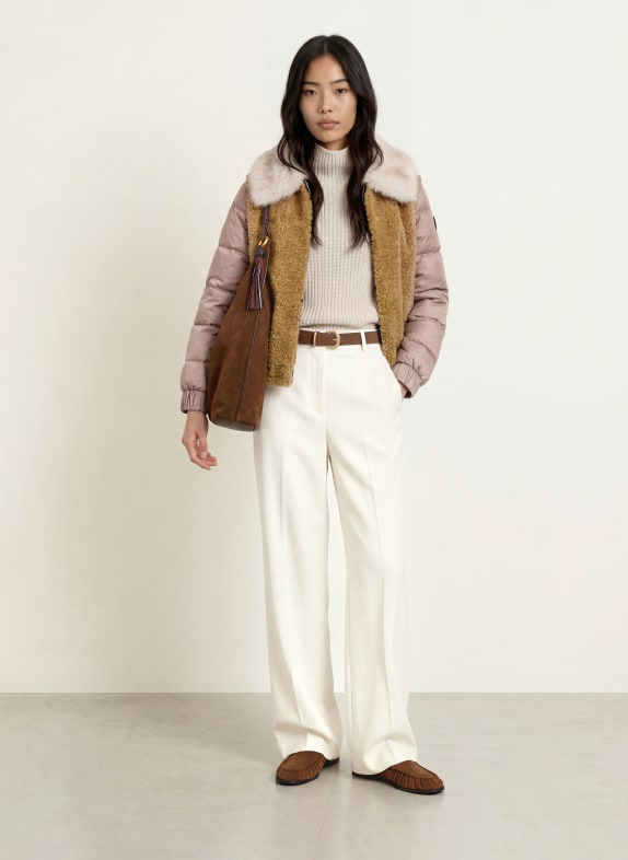 FRIEDA & FREDDIES Veste matelassée ALAINA en mélange de matières TAUPE / MARRON CLAIR