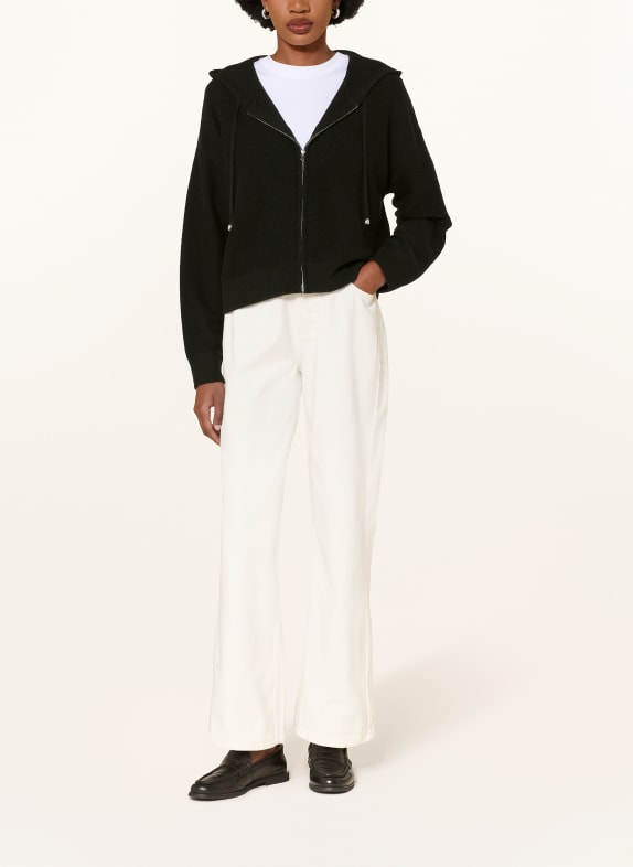 MRS & HUGS Gebreid vest met kasjmier ZWART