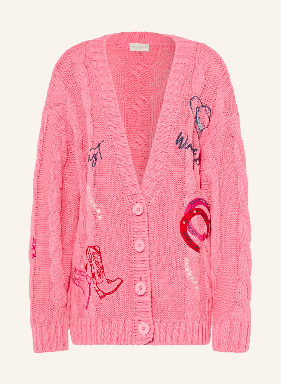 MILANO ITALY Cardigan PINK / CREAM / DARK BLUE