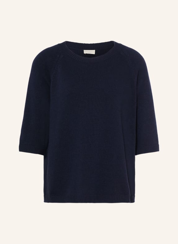 MILANO ITALY Gebreid shirt DONKERBLAUW