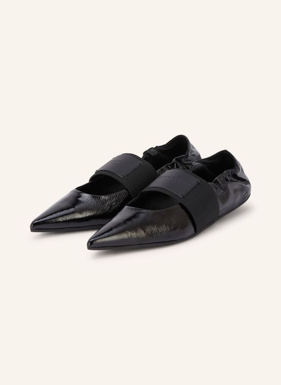 GIVENCHY Lakierowane baleriny CRUSH CZARNY