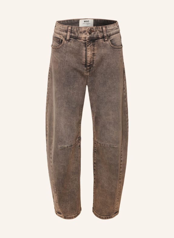 MAC Barrel džíny DAKOTA D795 brown crincle wash