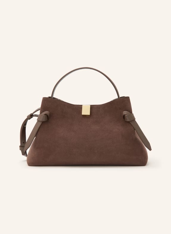 YUZEFI GYOZA Handbag DARK BROWN / GOLD
