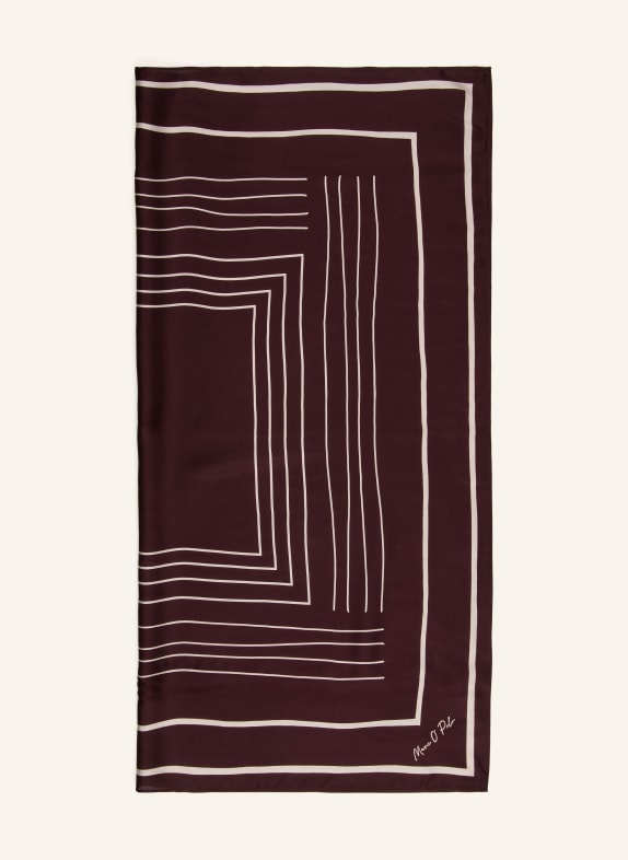 Marc O'Polo Scarf DARK RED / ECRU