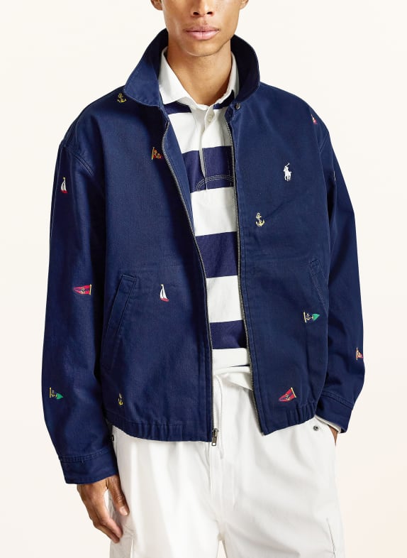 POLO RALPH LAUREN Blouson DUNKELBLAU / ROT / GELB