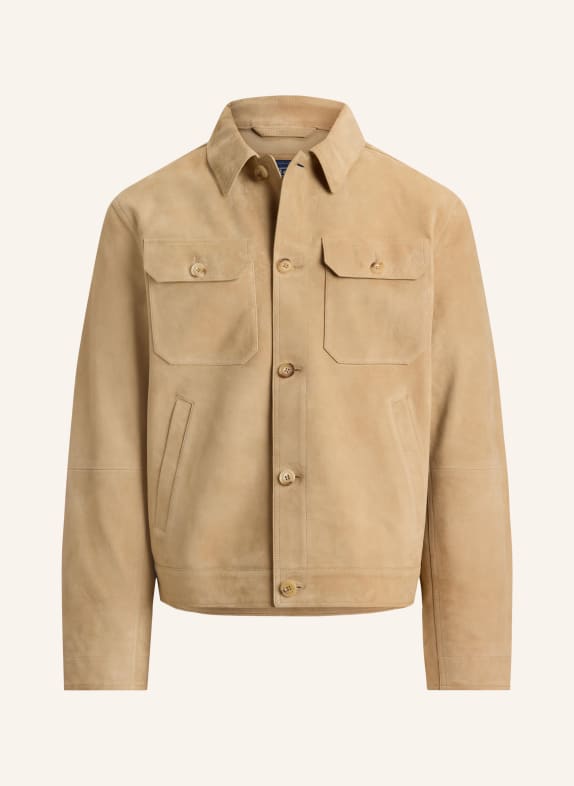 POLO RALPH LAUREN Lederjacke BEIGE
