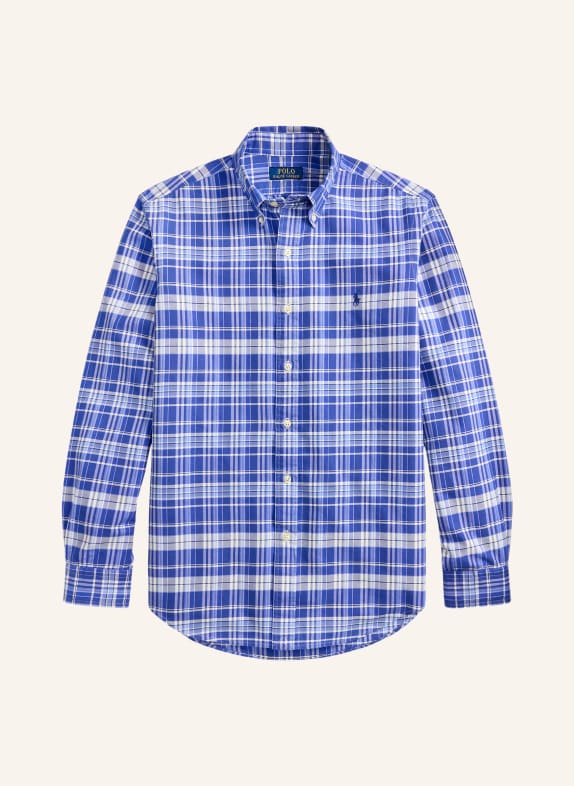 POLO RALPH LAUREN Oxford-overhemd Custom Fit BLAUW / LICHTBLAUW / WIT
