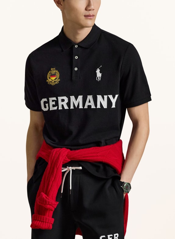 POLO RALPH LAUREN Piqué polo shirt BLACK