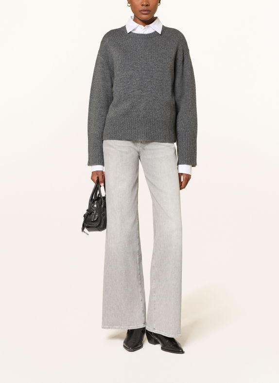 MRS & HUGS Pullover mit Cashmere DUNKELGRAU