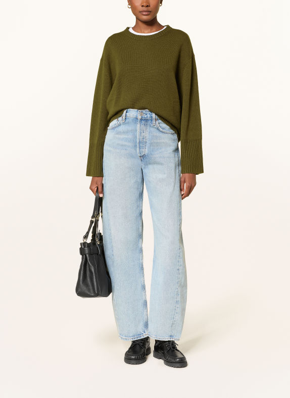 MRS & HUGS Pullover mit Cashmere OLIV