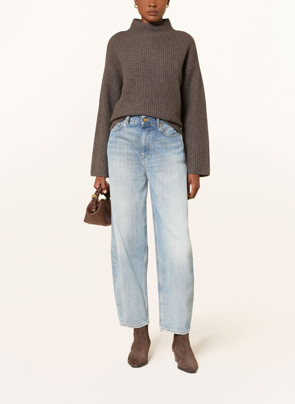 MRS & HUGS Pullover mit Cashmere BRAUN
